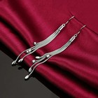 Womens 925 Sterling Solid Silver Long Tassel Drop Dangle Hook Fashion Earrings