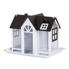 Outdoor Bird Feeder House  Metal Mesh Wild Bird Feeder With Triple Feeders