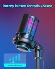 Gaming Microphone  Usb Pc Mic For Podcasts Videos  Streaming  Condenser Mic