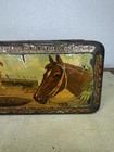 Antique Rare 1890 Holland Sport Horse Racing Cigar Tin Litho Tobacco Vintage Box