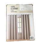 100  Blackout Curtains 50x80 2 Pack Beige Window Panels