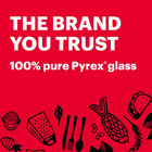 Pyrex Easy Grab 4-piece Glass Bakeware Set With Red Lids