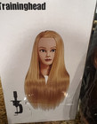 New 100  Human Real Hair Mannequin Head W Clamp Hairdressers Practice Training 