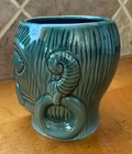 Bon Cera Ancient Alien Blue Green Collectable Tiki Mug With Holiday Gift Wrap