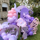 Pink And Purple Party Balloons  50pcs 12 Inch Purple Pink Balloons  Metallic Pin