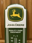 John Deere Thermometer Sign Tractor Parts Equipment Vintage Style Wall Decor