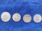 4 Vintage Casino Tokens For Slot Machine