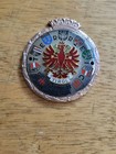 Enamel Automobile Radiator Car Badge Tirol States Of Austria Red Eagle Vintage