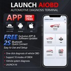 Launch Aiobd Car Diagnose Tool Full Systems Bluetooth Obd2  Scanner Code Reader
