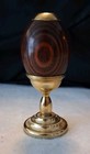Vintage Van Cort Kaleidoscope Wood And Brass Egg Shape Brass Stand