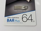 New Samsung Bar Plus 64gb Usb 3 1 Flash Drive Champagne Silver Muf-64be3 am