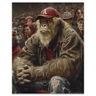 Vintage Sasquatch Bigfoot Art Print Bear Bryant Alabama Football Artwork Gift