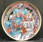 1990 Dan Marino Sports Impressions Plate Nfl  13 Miami Dolphins  121 Coa 10 25 