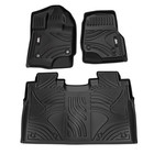 Tpe All Weather Floor Mats Fit For Ford F150 2015-2025 Without Fold Flat Storage