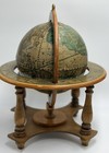 Vtg Italy Old World Globe Terrestrial Zodiac Wood Stand Navigator Desk Rotating