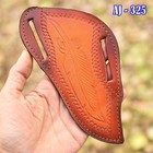 Custom Handmade Fix Blade Leather Knife Sheath Leaf Design   Engraved