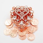 Arras De Boda  Gold Wedding Arras 13 Unity Coins Bridal Heart Box