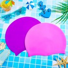 2 Pack Kids Large Swimming Cap For Long Hair Waterproof Silicone Swim Cap Long