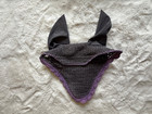 Usg Horse Bonnet  Size Horse full  Excellent Condition  Gray W purple Accents