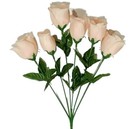  pack 12  72 Pastel Peach Roses 14  Bush Home Silk Flower In outdoor Decor Usa