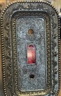 Vintage Melard 67091-1 Ornate Brass Tone Single Toggle Light Switch Plate Cover