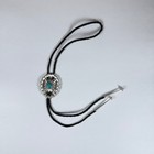 Bennett Southwest Sterling Silver And Turquoise Bolo Tie Navajo Native Jewelry