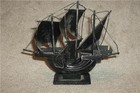 Vintage Metal Model Ship Boat 6  X 6-1 2  Marked   pinta    Historical Americana