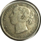 1888 Newfoundland-canada 20 Cents Sterling Silver Coin - Queen Victoria  061 