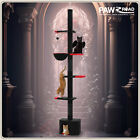 Pawz Road Cat Tree Tower Floor To Ceiling Scratching Post Gothic Black Condo Toy