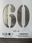 40  Large Foil Number Balloons Float Helium Silver  Aluminum Foil Number 60 60th