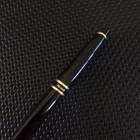 Waterman Black W  Gold Accents Ball Point Pen France Black Ink