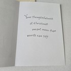 Vintage Christmas Card Thank You Snowman Winter Scene With House Hallmark
