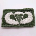 Us Army Parachutist Patch Olive Drab White Wings Vintage Embroidered