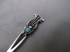 Fine Australian Sterling Small Souvenir Spoon-lyre Bird W opal-cross Mark