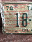 Vintage Tennessee Automobile Dealer License Plate 1978 New In Original Plastic
