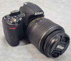 Nikon D3100 Digital Camera Black Dx Af-s Nikkor 18-55mm Lens Carry Case Charger