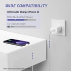3 Pack For Iphone Fast Charger 20w Pd Usb C Wall Charger With 6ft Type-c
