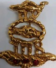 Jewish Jacques Lipchitz Judaic Signed  Brooch Pendant Israel 3 Tribes 1 People 