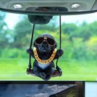 Cute Cool Swinging Dog Labrador Retriever Auto Rearview Mirrors Black Labrador