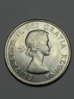 1964 Canada 50 Cents - 80  Silver - Elizabeth Ii - Canadian Half Dollar  0 50