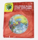 Inflatable Globe Transparent Colorful World Map Earth Educational Geography Toy