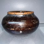 Ancient Joseon Iron Glaze Pot 9cm Antique Korean Ceramics