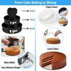 Makmeng 722pcs Decorating Kit - Springform Pans Rotating Turntable