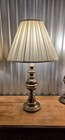 Vtg 22  Pair Of Brass Table Lamps Touch Activated Heavy Regal Mcm Lapms