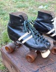 Vintage Chicago Custom Super Jet Roller Skates Size 4r Metaflex-dragster Wheels