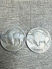 1936 S   1937 D Buffalo Nickels Full Date  Free Shipping  2 Coins