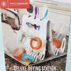 Prince Lionheart Baby Bottle Drying Rack  Deluxe Drying Station Plastic White