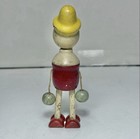 Vintage Wooden Pinocchio Wood Jointed String Arms Doll Toy Figure 1930   s Disney