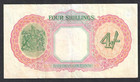 Bahamas Government 4 Shillings 1936  P-9e King George Vi - Bold Extremely Fine
