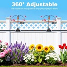 100ft Drip Irrigation Kit - 1 4  Tubing  18 Adjustable Nozzles  Garden Sprinkler